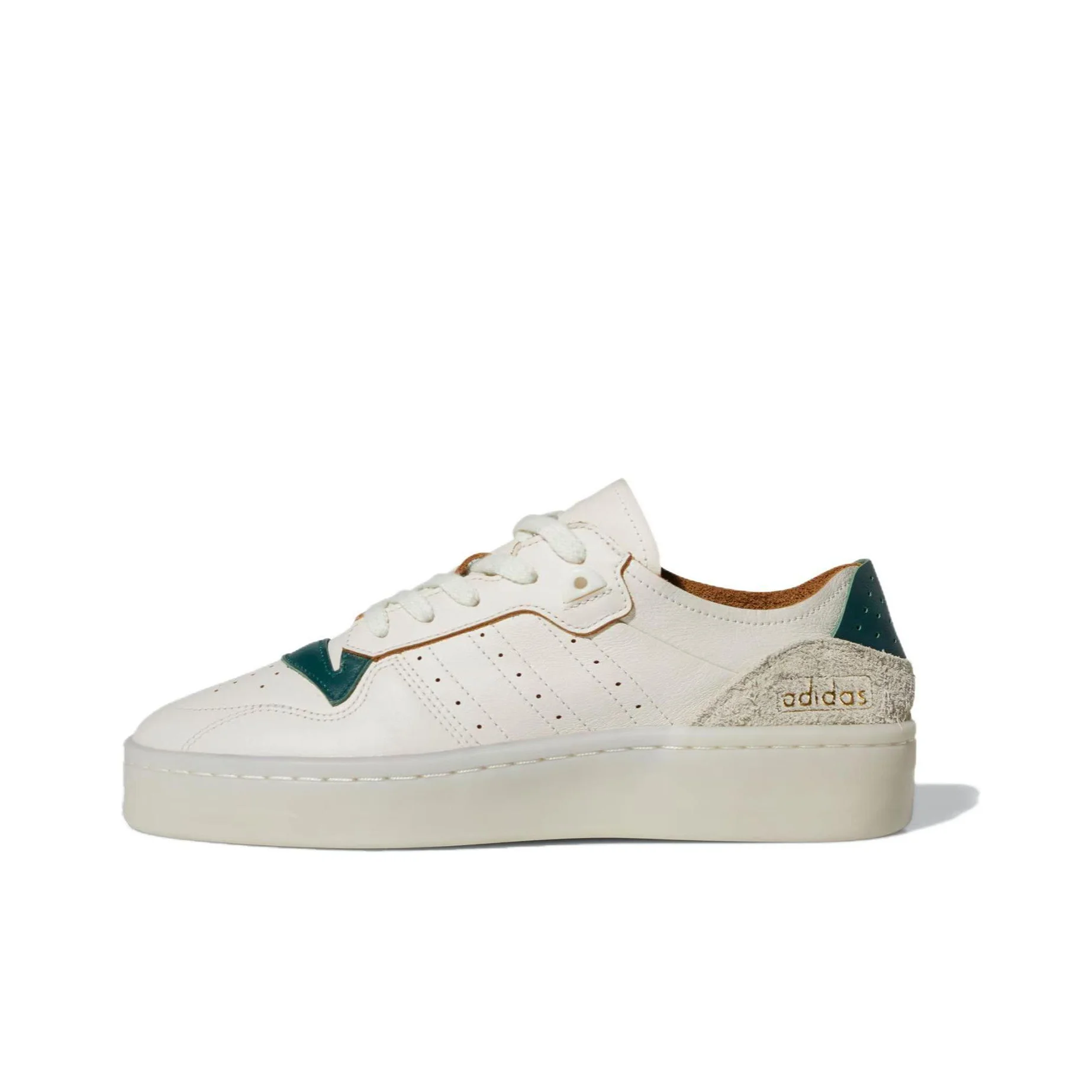 Adidas Originals Rivalry Low Leather Fashion Trend Low top Skateboard Shoes Unisex White Green ID6206