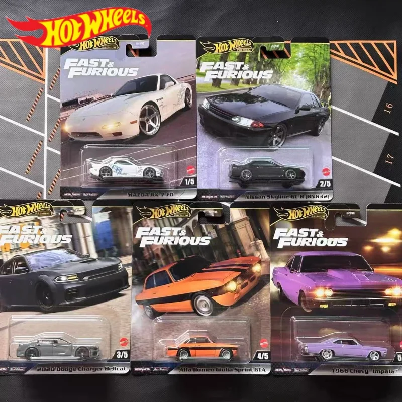 

Genuine Hot Wheels Fast And Furious Hnw46-9c6k Mazda/Nissan/Dodge/Alfa Romeo/Chevy 1/64 Die-Cast Model Boy'S Gift