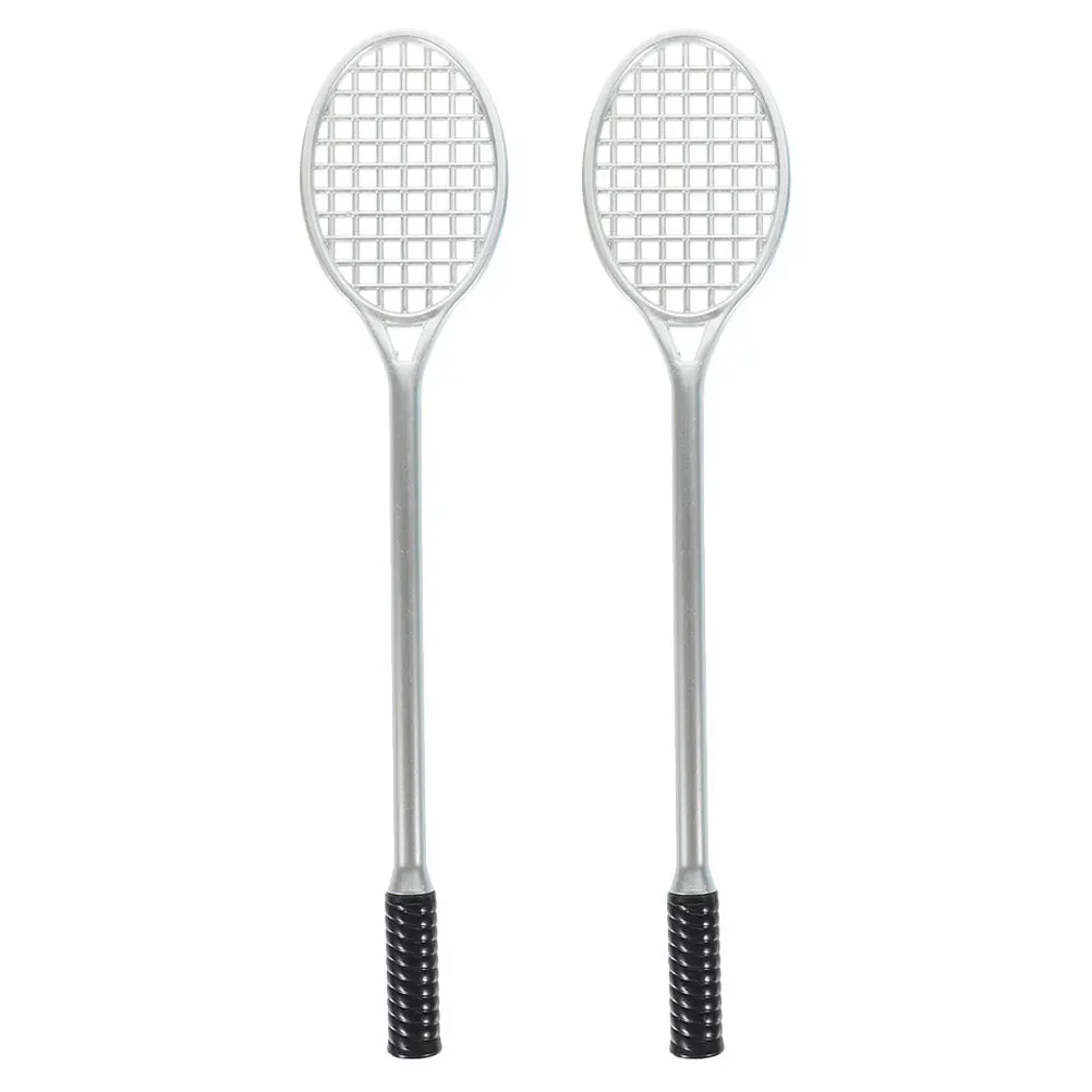 2 قطعة قلم مضرب التنس لطيف حبر جل أقلام نقطة دقيقة للمدرسة مكتب القرطاسية حفلة عيد ميلاد تفضل مكتب الزخرفية #1