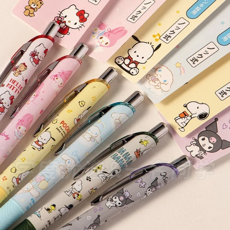 

Sanrio Hello Kitty Kuromi Melody Anime Cartoon Action Black Speed Drying 0.5 Neutral Pen Student Learning Supplies Birthday Gift