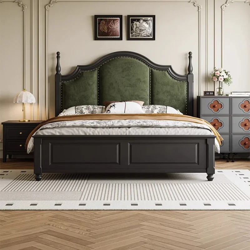 #European Double Bed Frame Design Princess Sleeping Modern Girls Storage Bed Sleeping Headboards Castle Muebles Lounge Furniture