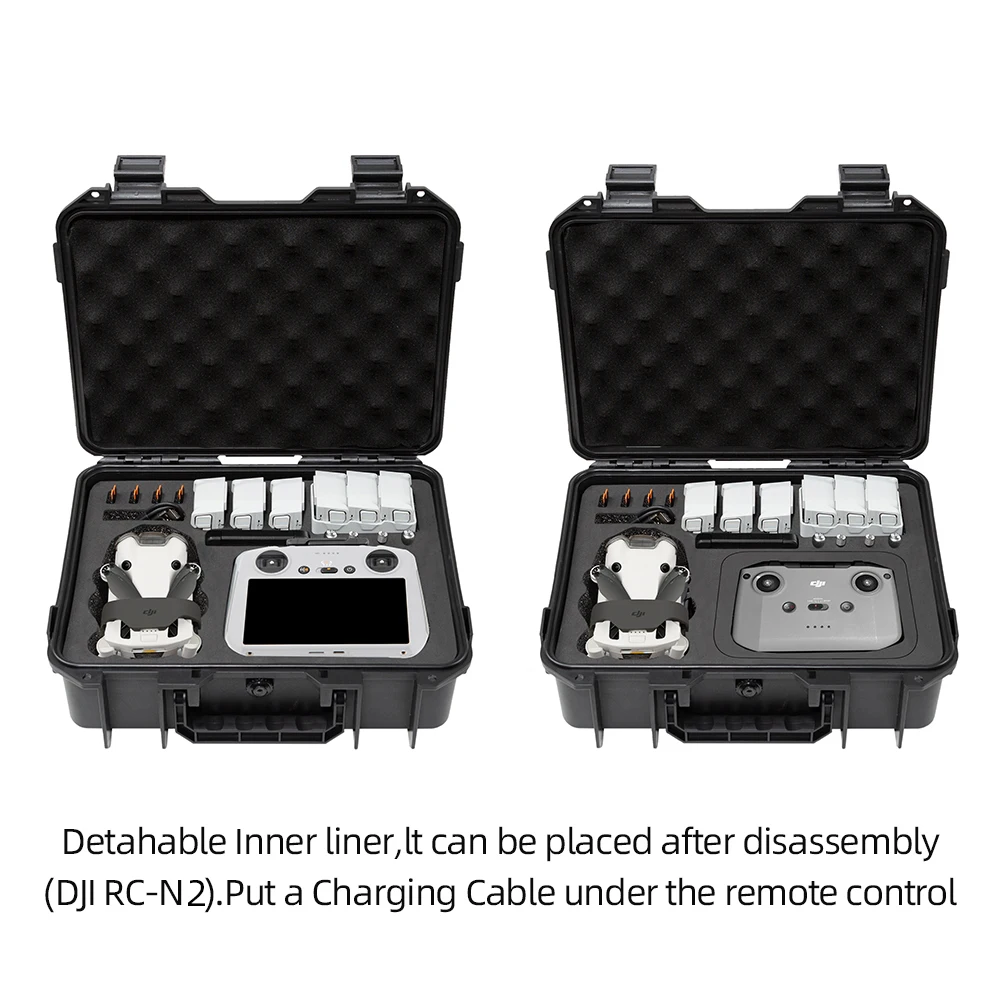 For DJI Mini 4 Pro fessional Explosion Box carrying case drone kit storage box compatible with RC 2 and RC-N2 remote controls