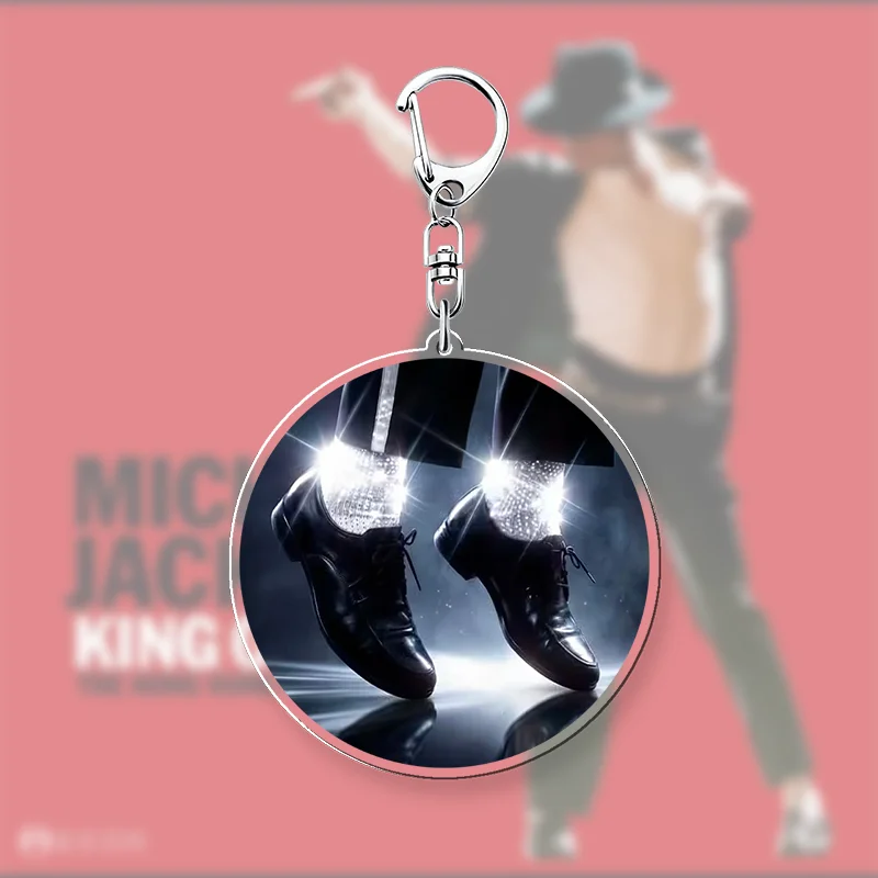 Double-sided Acrylic Keychain, Michael Jackson Pendant
