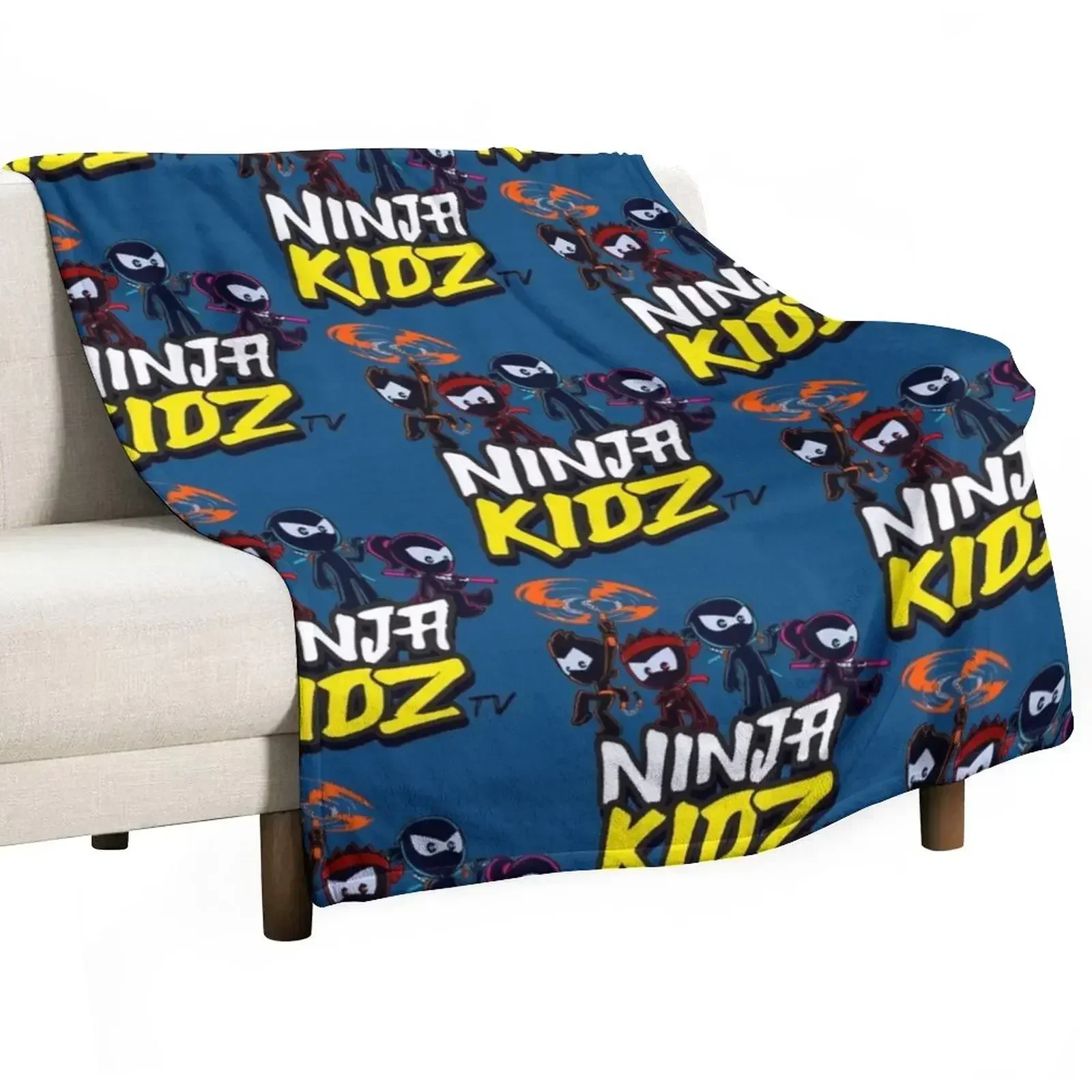 

Ninja Kidz, Cartoon Ninjaz Throw Blanket Winter beds Plaid on the sofa Blankets