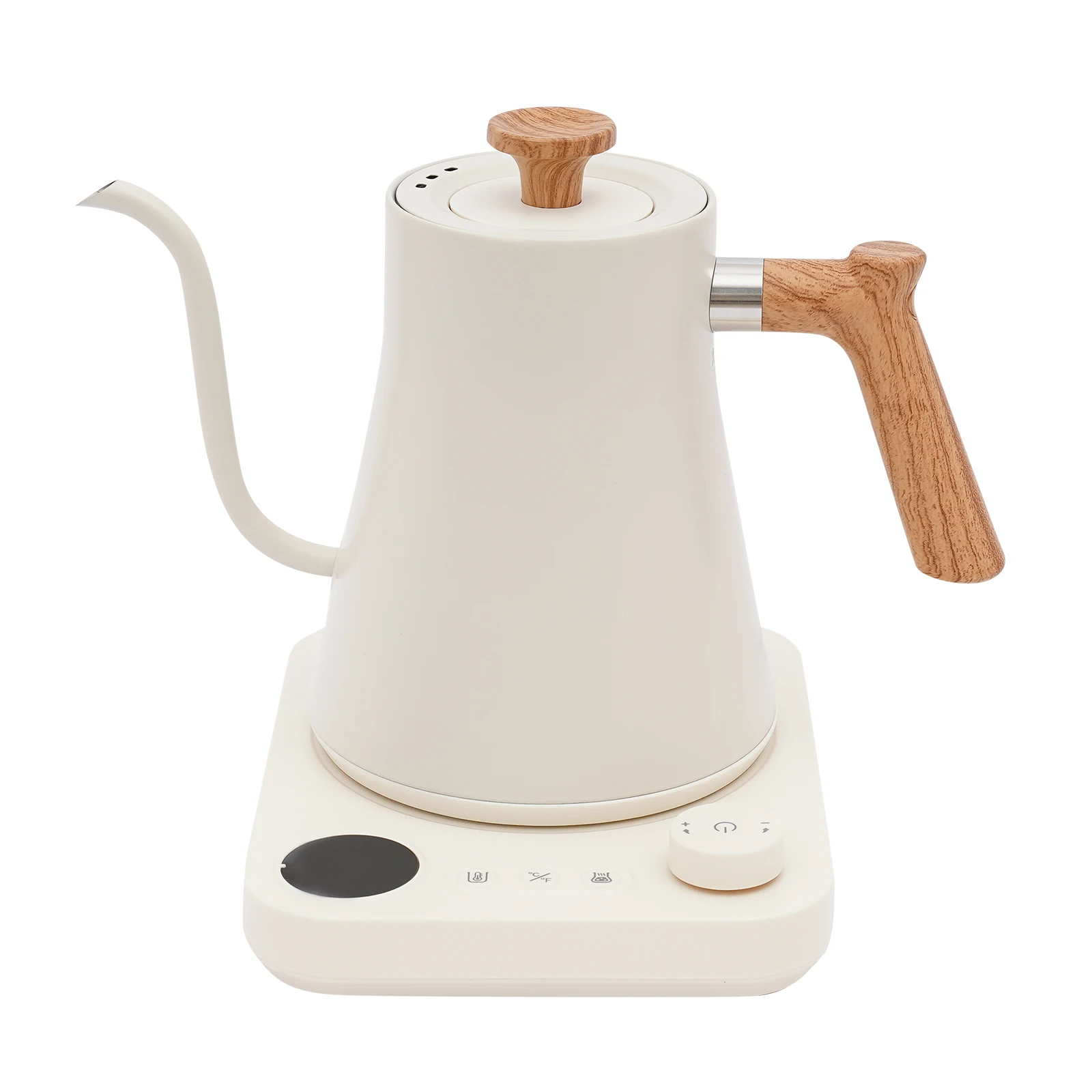 

Электрический чайник с носиком на гибкой стойке с ± 1 ℉ Контроль температуры, электрический чайник с горячей водой из нержавеющей стали 0,9 л, со светодиодным дисплеем