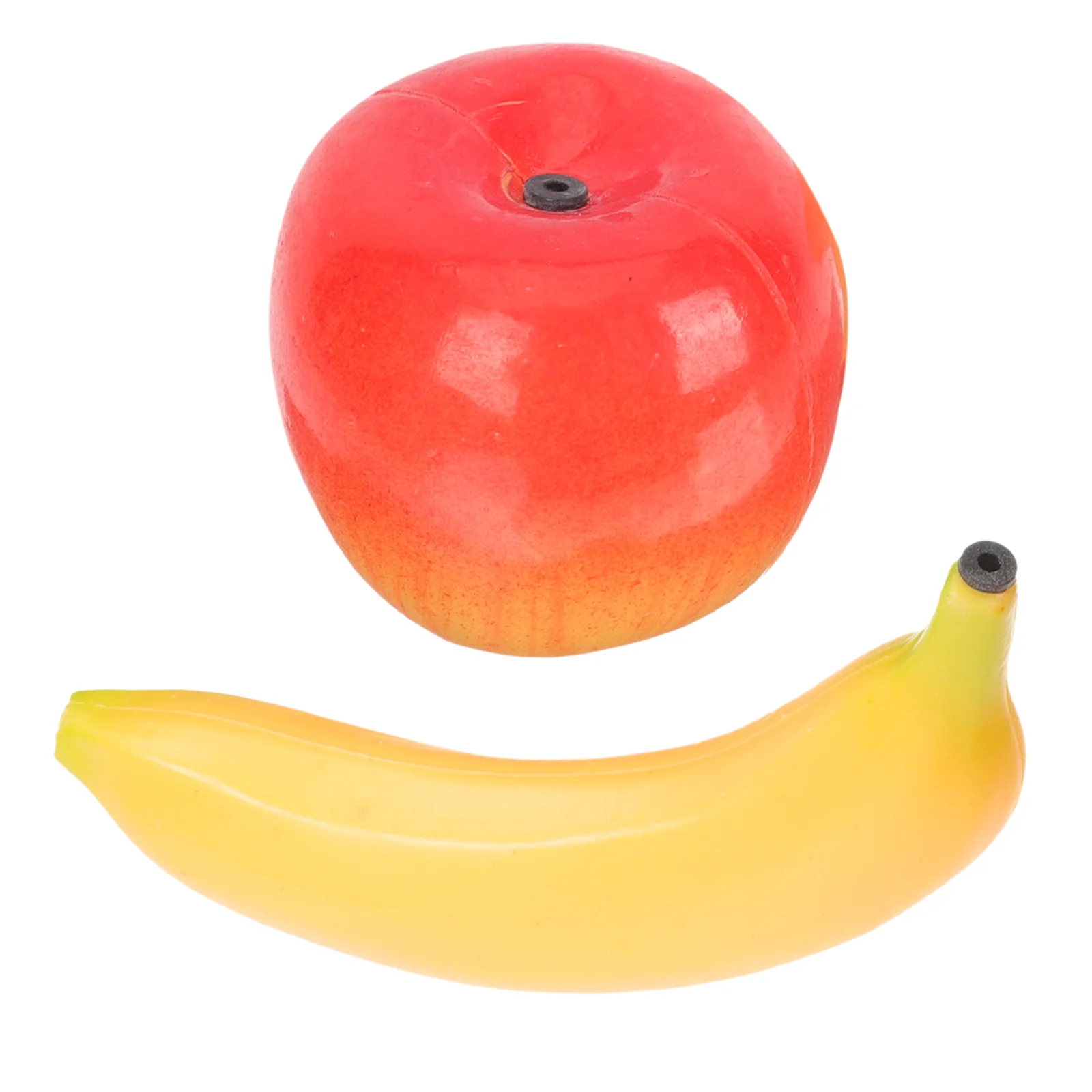 

2 Pcs Musical Egg Fruit Percussion Instruments Props Toys Shakers Abs Plastic Maraca Fruits Baby Child