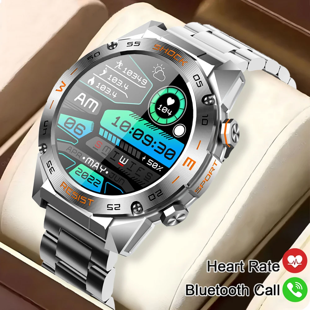 New Men's Smartwatch 1.46-inch 360 * 360 High-definition Screen 5.0 Bluetooth Connection 350mAh Magnetic Charging Men's Watch