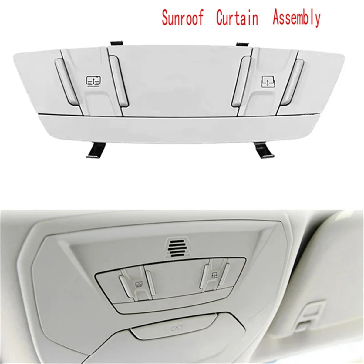 Car Sunroof Switch Curtain Button Curtain Switch Assembly for Ford Escape Kuga 2013-2019 Focus 2012-2018