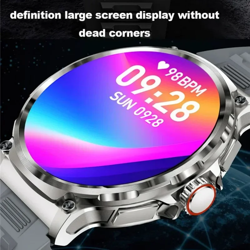 

1.85 Inch Large Screen Smart Watch with Bluetooth Call Heart Rate Blood Oxygen Monitor Sports Bracelet for Fitness Tracking