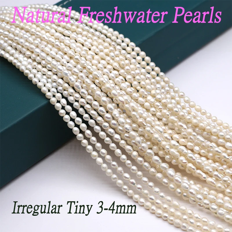 Natural Zhuji Freshwater Pearl Beads Irregular Loose White Pearl Bead for Making Diy Women Choker Jewelry Accessoires