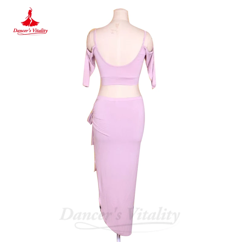 Belly Dance Practice Clothes Suit for Women Customsized Exotic Half Sleeves+skirt 2pcs Adult Children Belly Dancing Dancewear