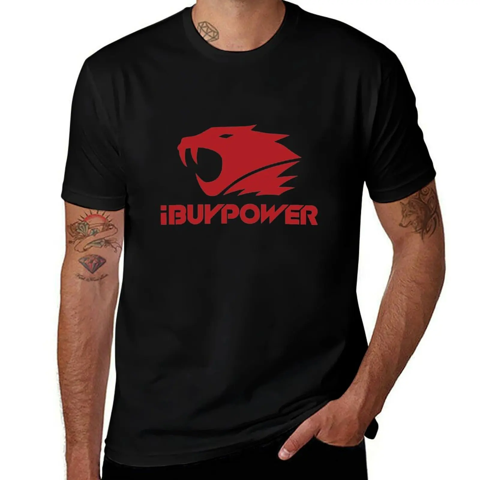 Футболка CSGO iBuyPower Team с логотипом CSGO, мужские футболки для мужчин, хлопковая мужская футболка с рисунком, футболка Футболка CSGO iBuyPower Team с логотипом CSGO, мужские футболки для мужчин, хлопковая мужская футболка с рисунком, футболка