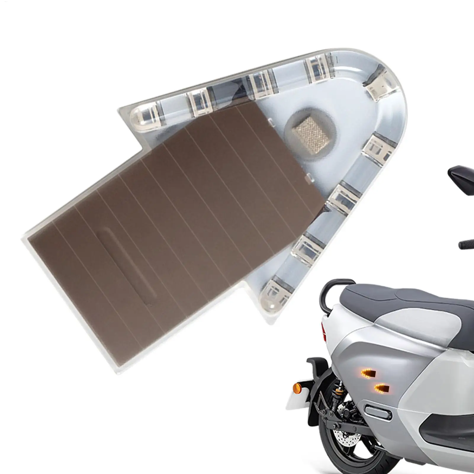 

LED Strobe Lights 4-Mode Solar Powered Bright Waterproof LED Beacon Light Car Accessories For SUV RV Automotive Bike Motorcycle