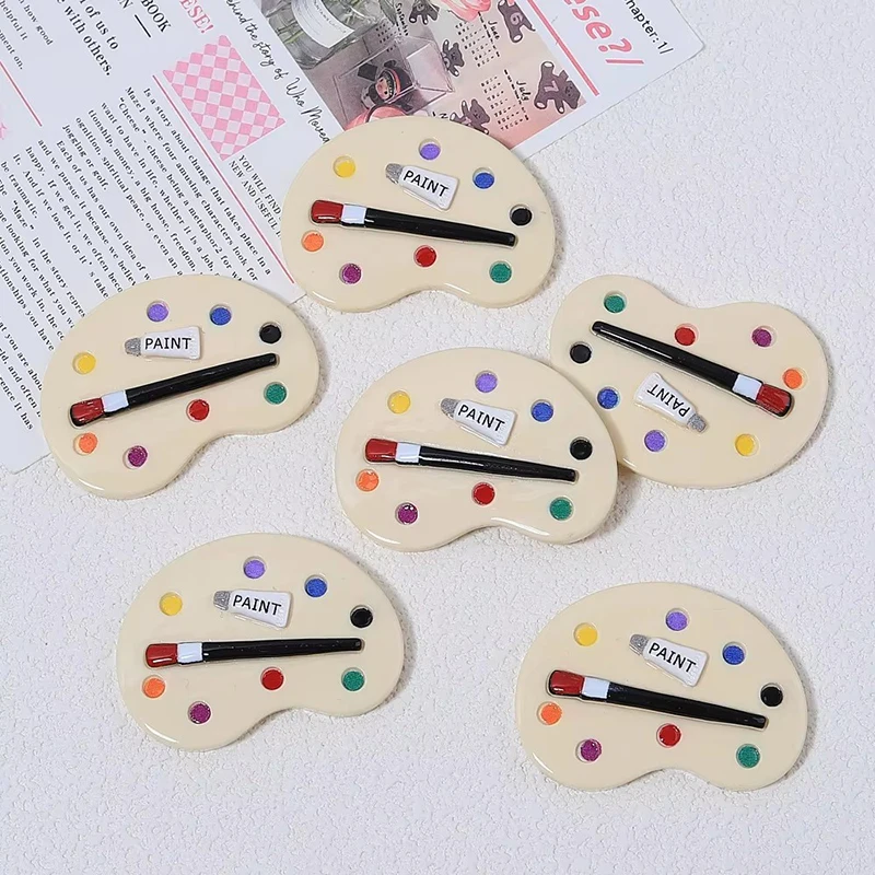 1/2/5/10Pcs Colorful Paint Pen Palette Resin Magnetic Sticker Fridge Magnets for Refrigerator Photo Memo Traceless Fixed Decor