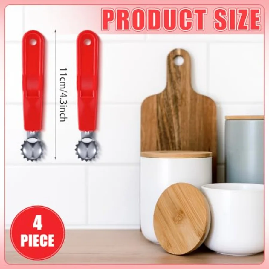 4-delig roestvrijstalen tomatenboorgereedschap voor het verwijderen van aardbeien en het verwijderen van stengels Praktische keukenfruit- en groenteballer voor