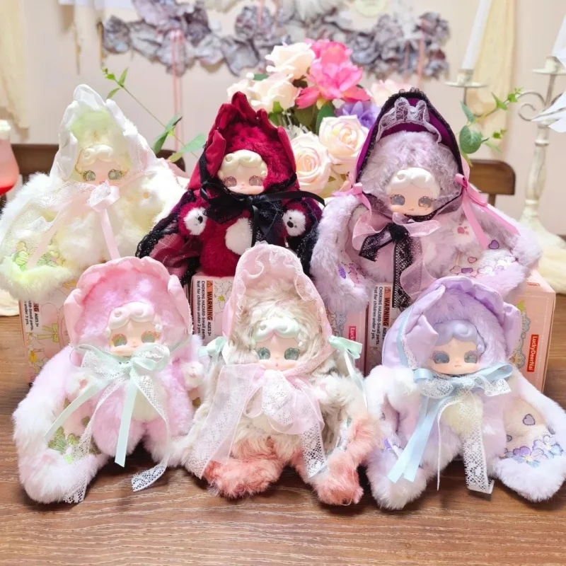 LuckyDeerNai Plush Blind Box Cute Floral Design Cartoon Figure Doll Pendant Ornament For Desk Decoration Collection Gift