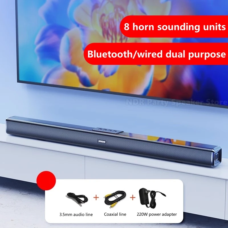 High-powered Echo Wall Audio Television Audio Home Theater Audio Living Room Speaker Wall-mounted Audio Bluetooth Sound Bar