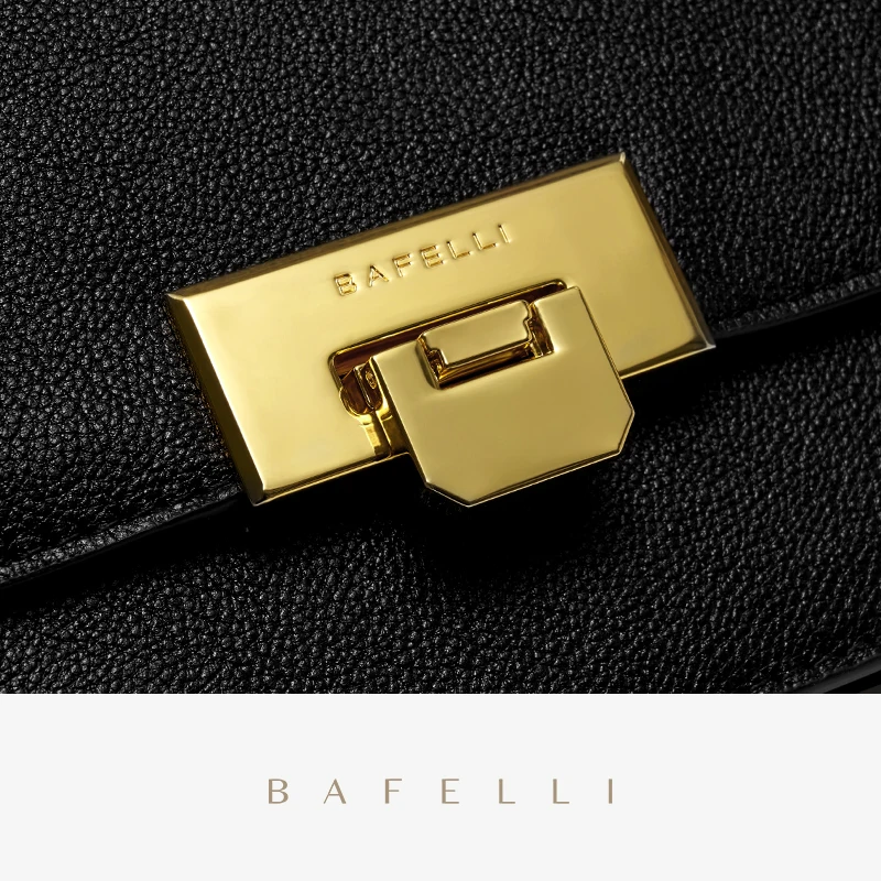 BAFELLI-Bolso de hombro a la moda para mujer, cartera minimalista con cadena que combina con todo, informal, versátil y elegante, marca de lujo,