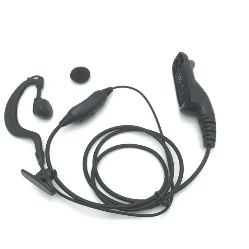 Auriculares con gancho para la oreja, audífonos con micrófono PTT y altavoz para Motorola XIR P8268, P8260, P8200, APX4000, APX2000, APX6000, XPR6300, MTP6550, Radio Ham