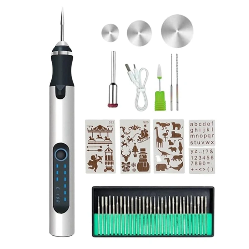 

ABPQ-Engraving Pen, Engraving Pen For Metal, Wood, Glass And Plastic, Professional Engraving Pen Kit Engraving Tool