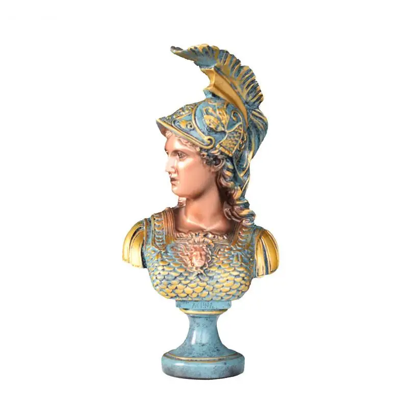 Imagem -06 - Deusa Grega Athena Figura Estátua Resina Artesanato Móveis Retro Humano Decoração Moderna Acessórios