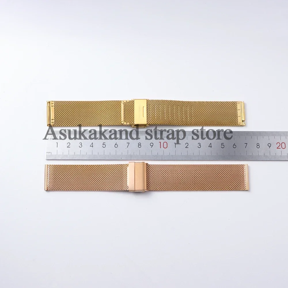 12mm 14mm 16mm 17mm 18mm 19mm 20mm 21mm 22mm 24mm Bracelet 0.6MM Mesh Milanese Watch Strap for DW Steel Men Women Watch Band