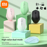 Xiaomi Wireless Mute Mouse Bluetooth 1600 Dpi 2.4Ghz Ergonomics Dual Model Type-C Rechargeable Mini Mouses For Pc Android Ios