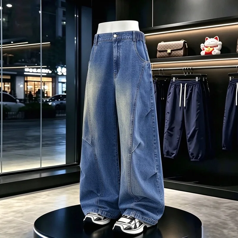 Men New Arrival 100 Percent Pure Cotton Jeans Breathable Comfort Casual Denim Trousers Classic Daily Wear Long Pants For Male