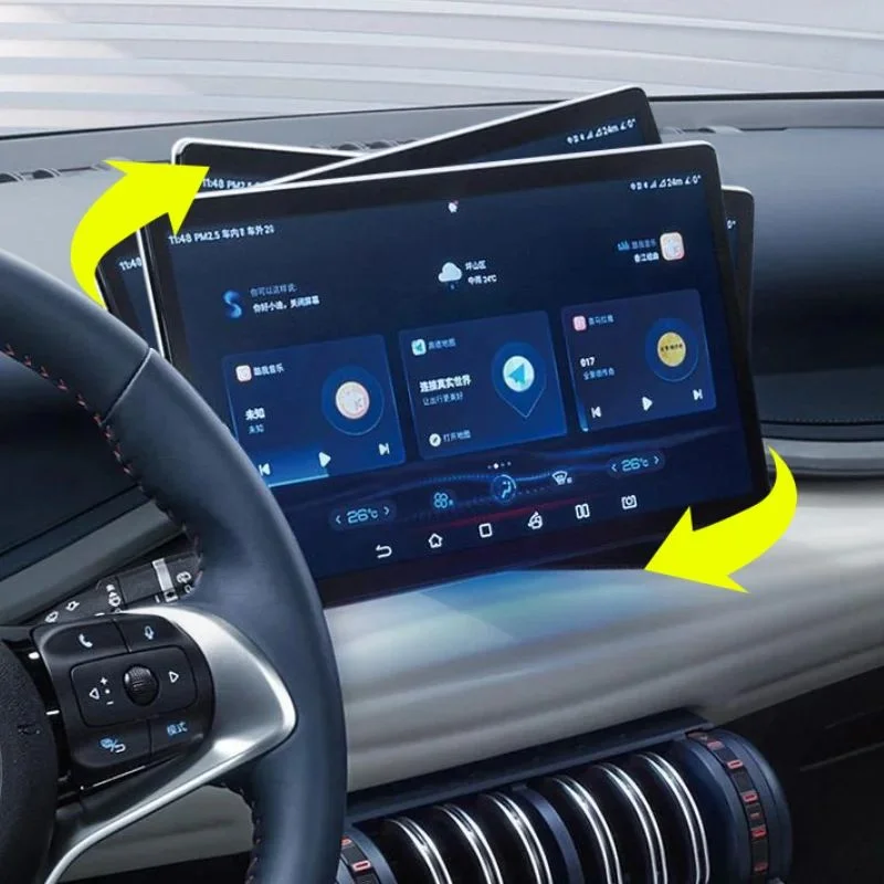 

Для BYD Atto 3 Yuan Plus Dolphin Seal Song Plus Han, вращающийся держатель для GPS-навигатора, поворотное крепление, центральный экран дисплея