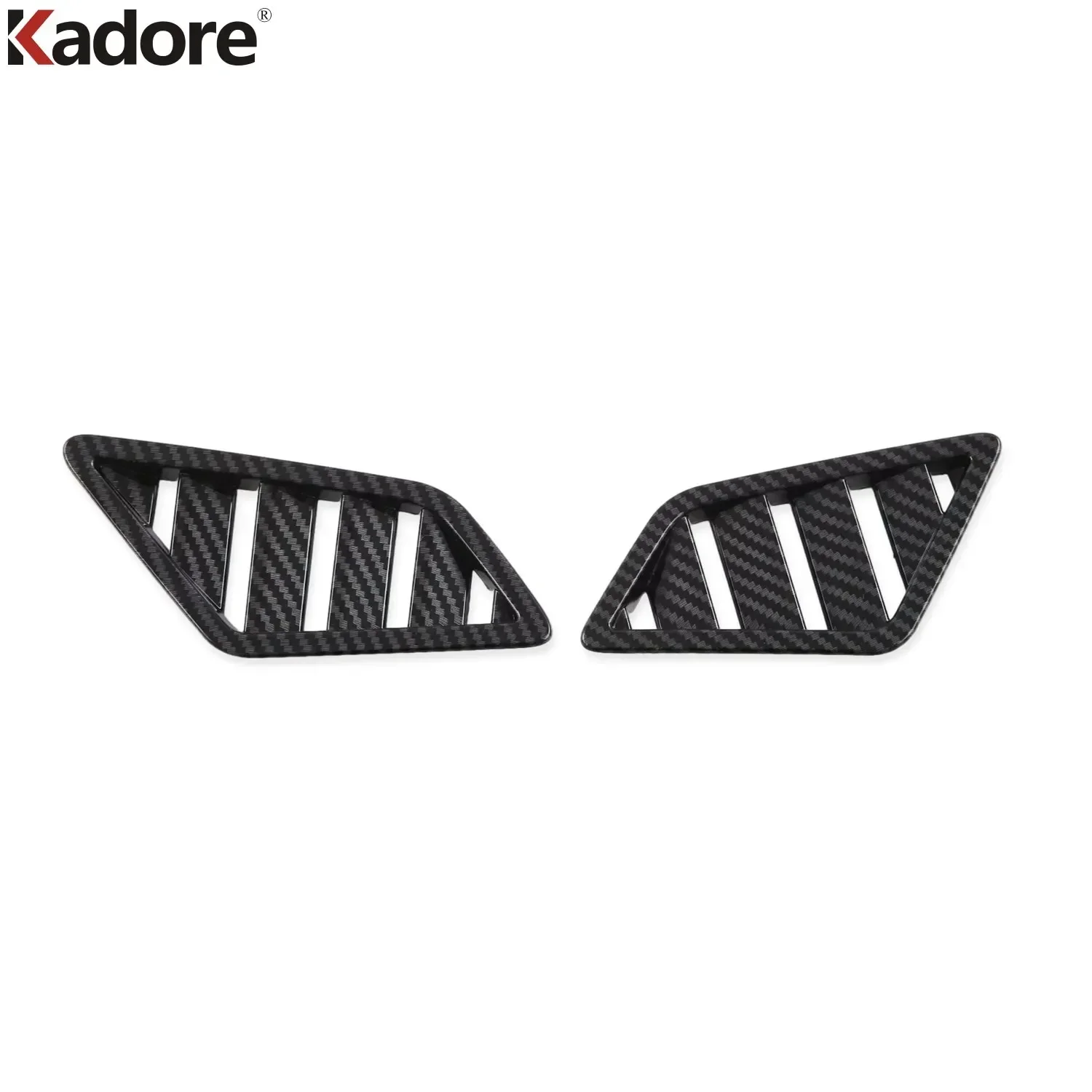 لميتسوبيشي أوتلاندر 2022 2023 2024 2025 ألياف الكربون الجانب الأمامي غطاء فتحة التهوية منفذ لوحة الإطار الكسوة الملحقات الداخلية #4