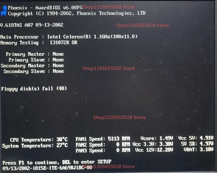 For The Old Main Board Jiebo 618TAS 815EPT Chipset, Support 370 Pins, Tualatin CPU SDR Memory