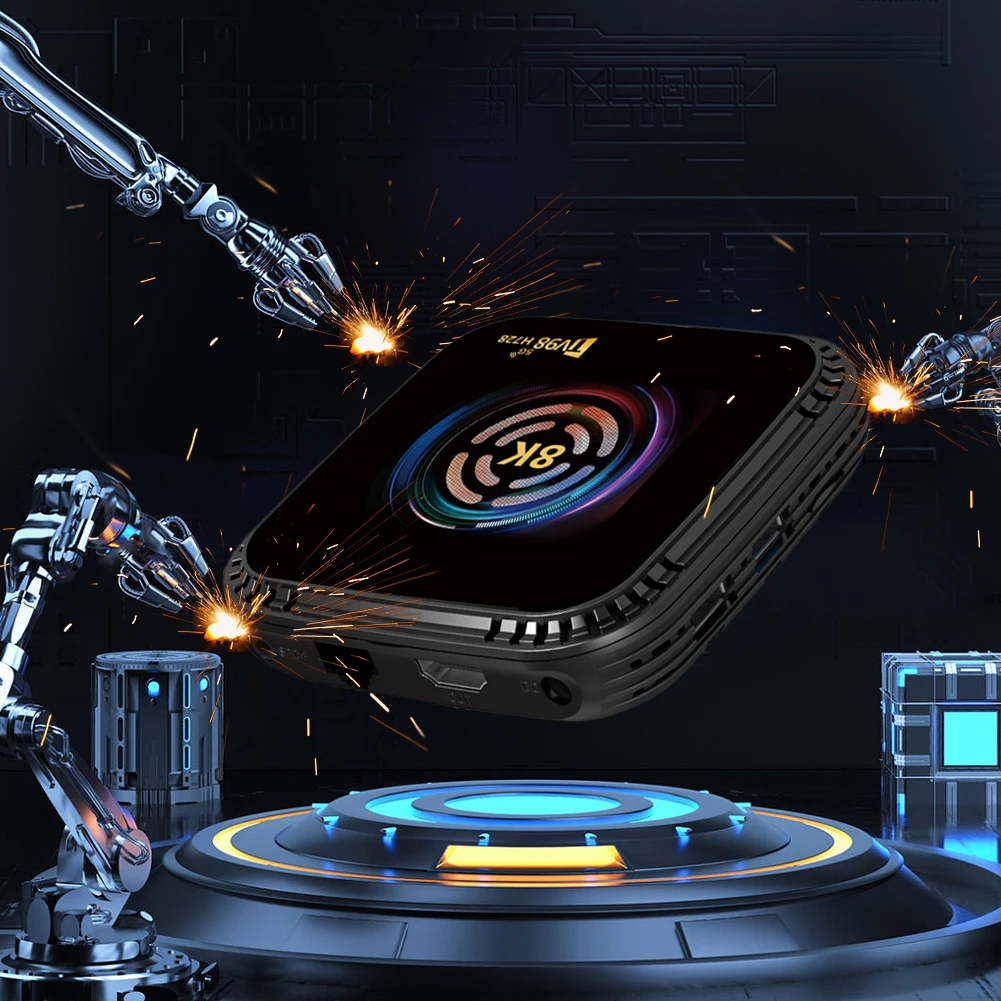 Android 14 Smart TV Box 4G 32G Media Player 8K HD Android Box with Remote