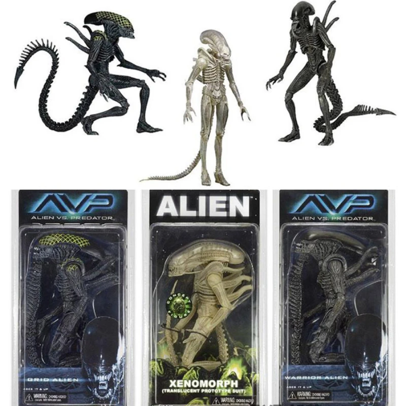 

NECA Grid Warrior Xenomorph Alien Figurine Alien Vs Predator Action Figurine Room Decoration Model Toys Boys Birthday Gift