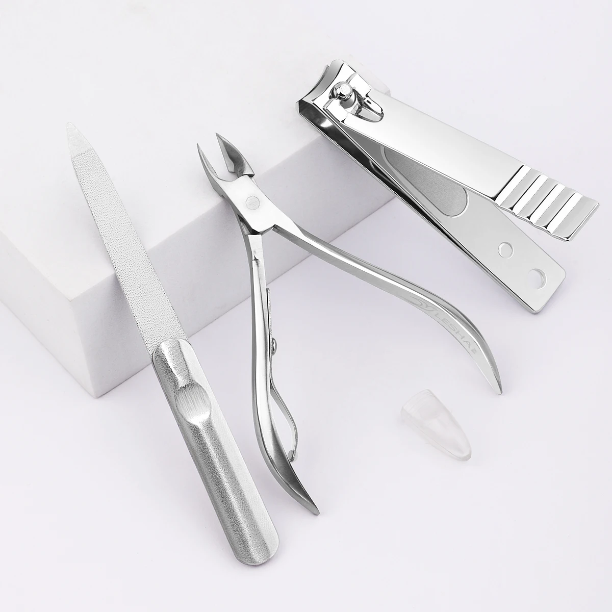 3-teiliges Nagelwerkzeug-Set, Nagelknipser aus Edelstahl, Haushalts-Zehennagelknipser, geeignet für Salons und Familien.