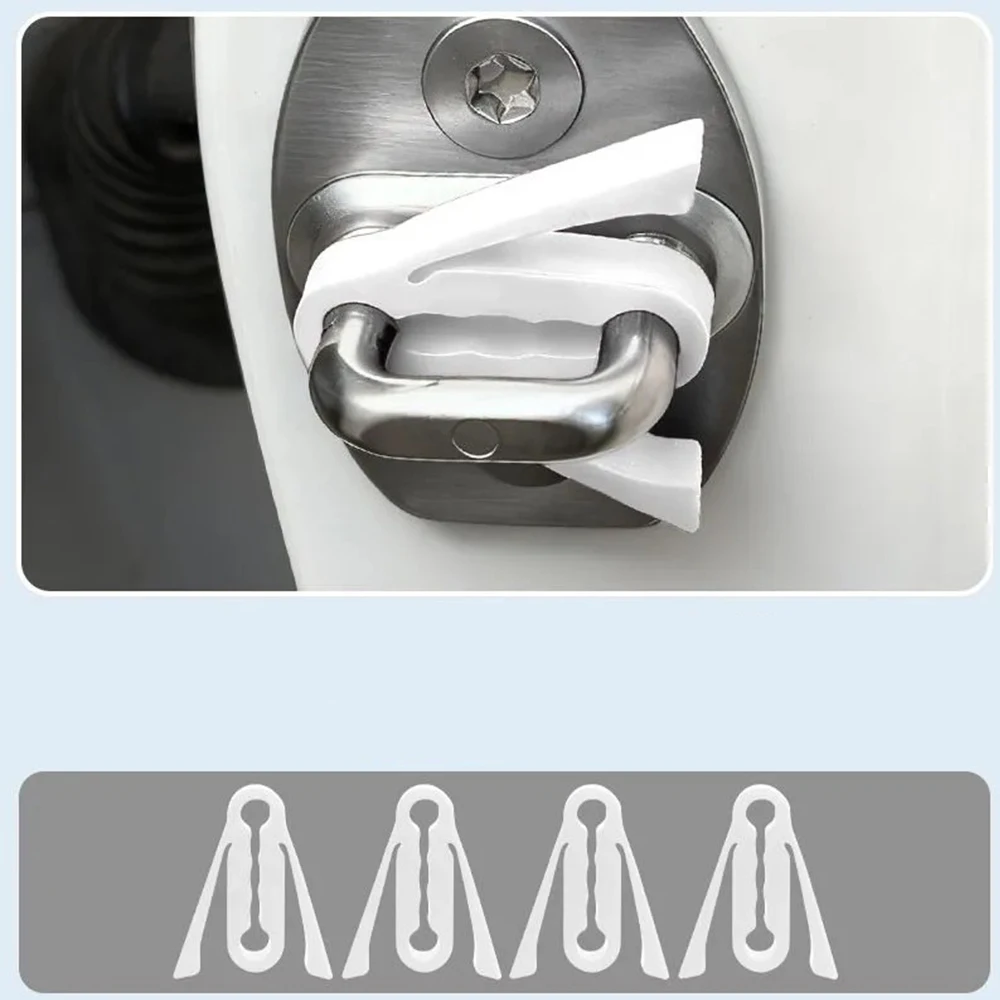 

4Pcs Silicone Car Door Latch Covers Shock Absorption Pad Universal Auto Lock Buckle Protector Cover Buffer Damper Accessories