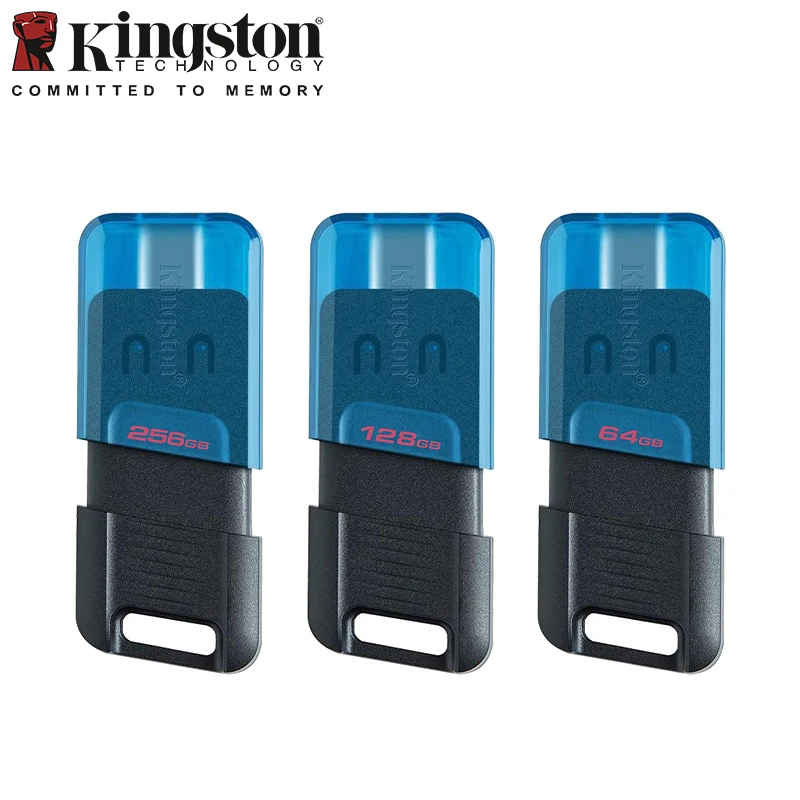 Kingston DataTraveler 80M USB 3.2 Type-C Flash USB Drive 64GB 128GB 256GB Up to 200Mb/s Portable Pen Drive Memory U Disk