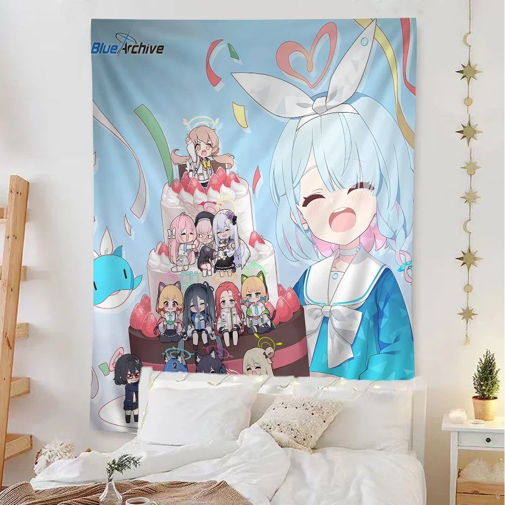 

Blue Archive Colorful Tapestry Wall Hanging Hanging Tarot Hippie Wall Rugs Dorm Wall Art Decor