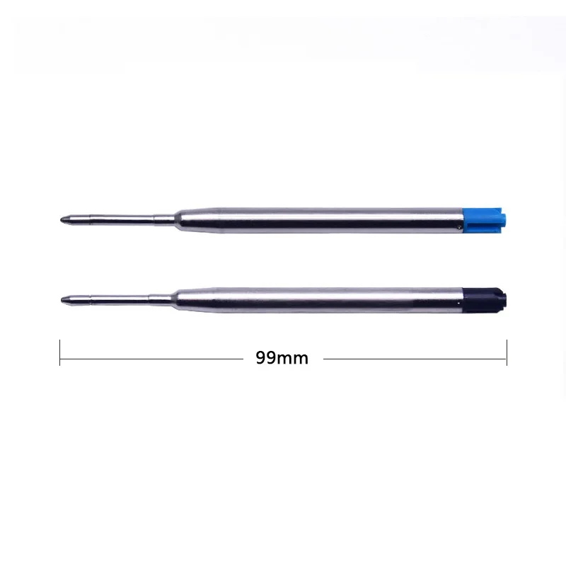 20/10 pces 0.7mm rolo caneta esferográfica reenchimento médio nib azul preto cor tinta bola canetas reenchimento para escritório escola escrever