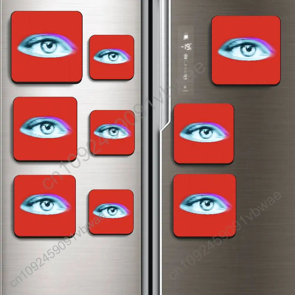 Self Aware Black Square Plastic Fridge Magnet, for Magnetic Sticker No Trace Left, Durable, Smooth and Textured