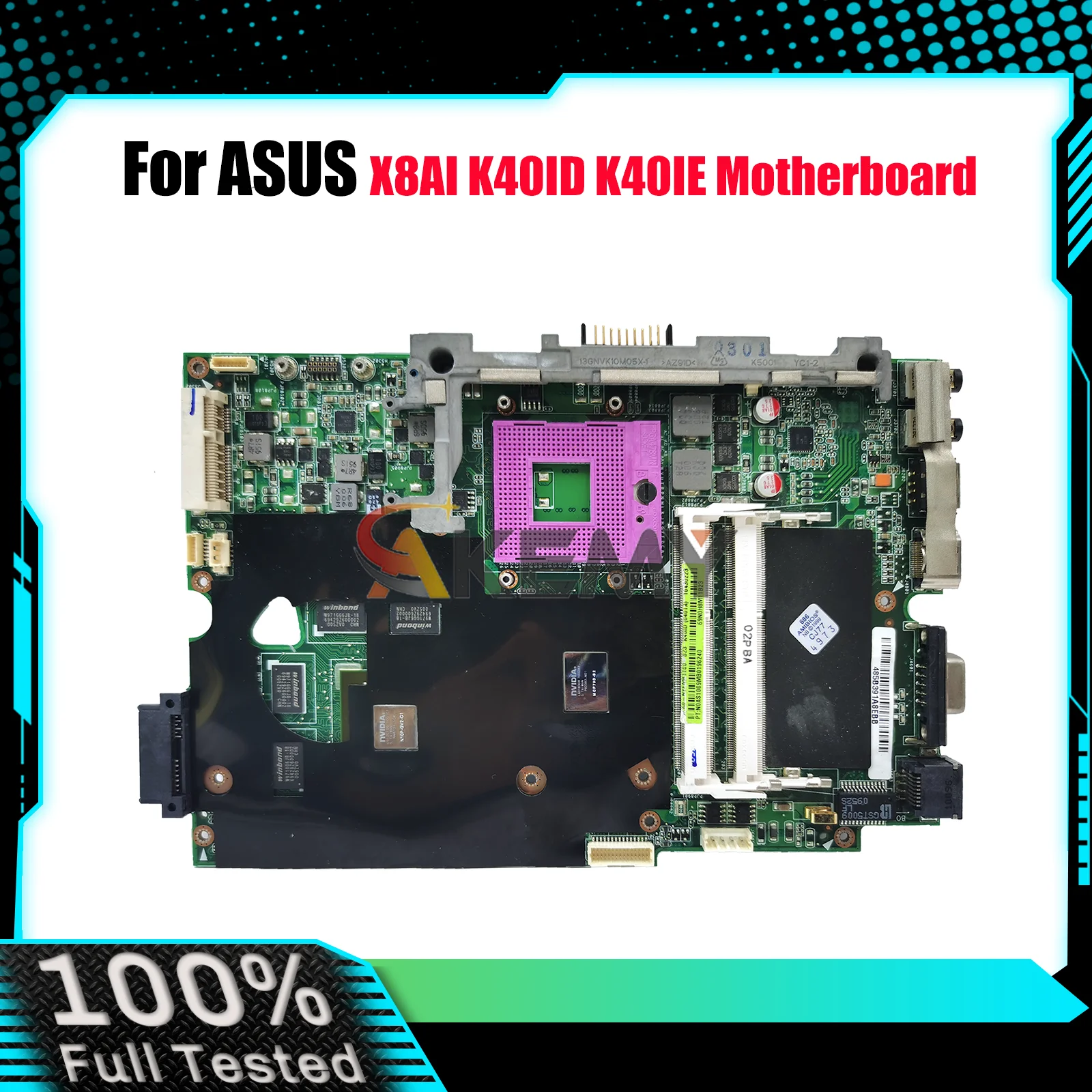 

Материнская плата для ноутбука K40ID для ASUS K40I K40IJ K40ID K40IE X8AI K40IN, материнская плата для ноутбука, 100% тестирование, ОК, быстрая доставка, высокое качество