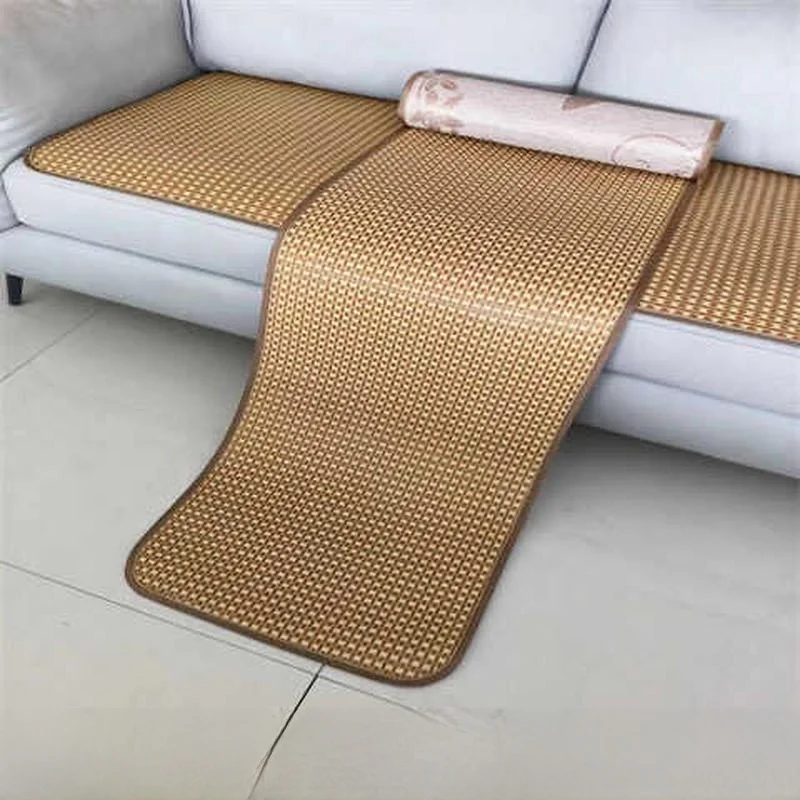 

Двусторонний охлаждающий коврик из ледяного шелка в китайском стиле, летняя подушка для дивана, плетеный коврик, бамбуковый коврик, устойчивый к царапинам, для студенческого общежития