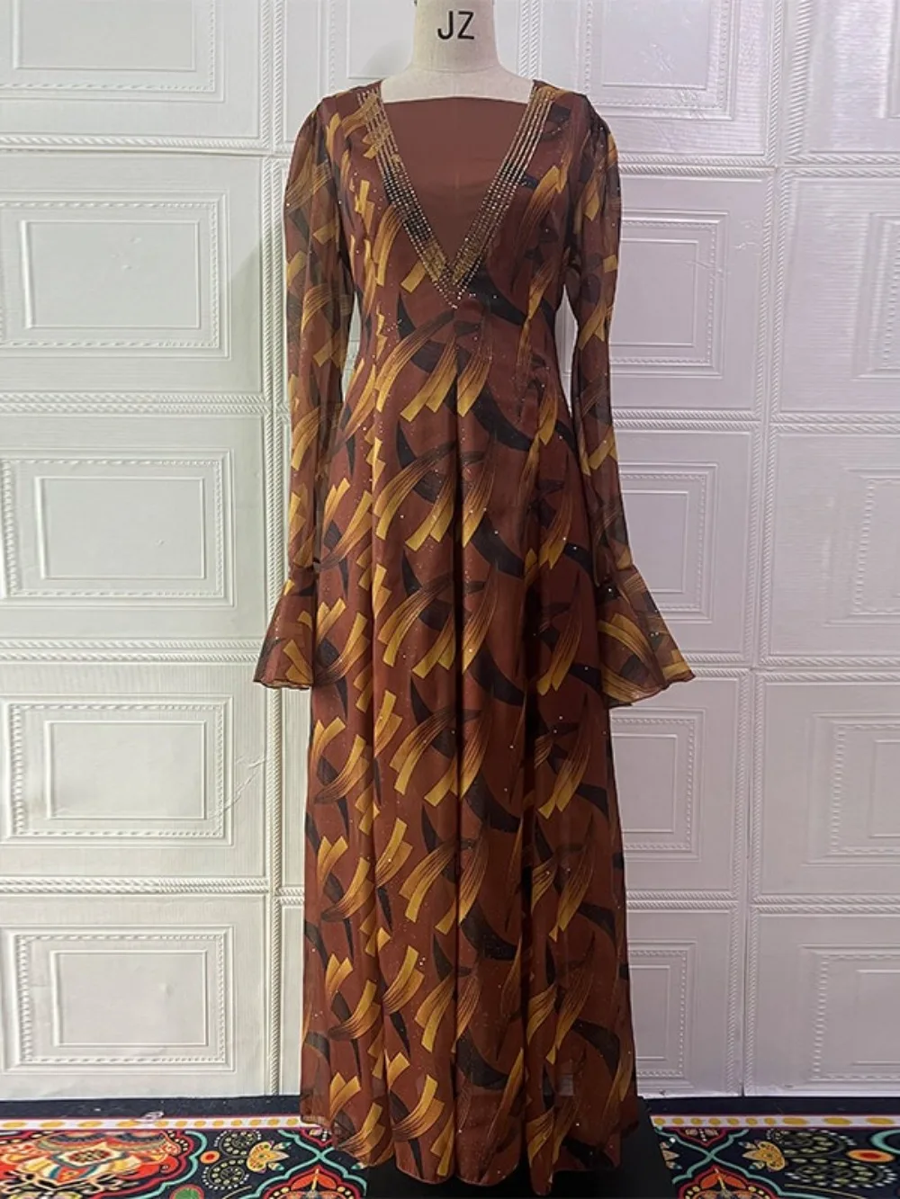 عباية عيد للنساء فستان جلابية إسلامية برباط وأكمام مضيئة فيستدوس لارغوس للحفلات قفطان رمضان فساتين طويلة قفطان رداء عربي