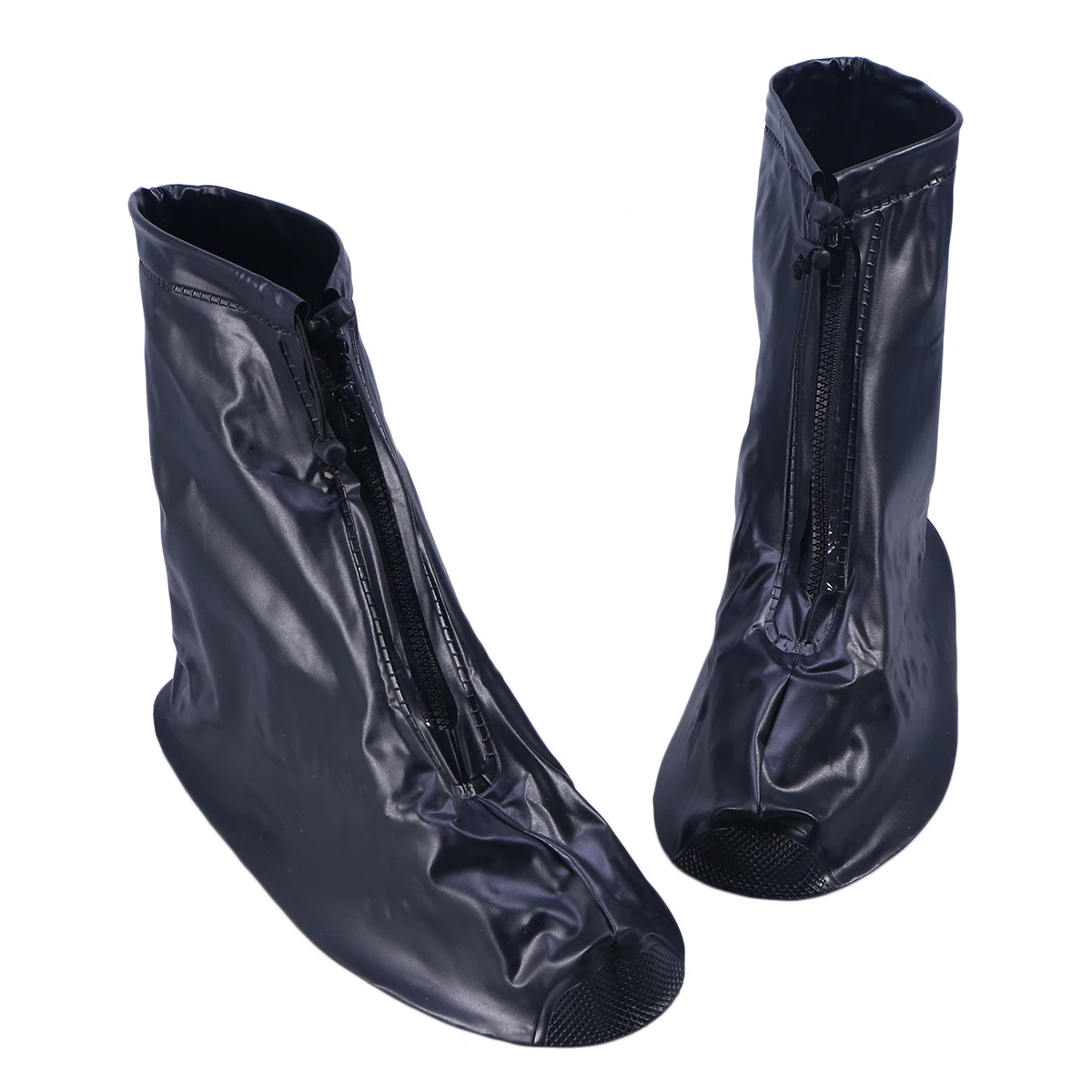 

1 Pair Waterproof Rain Shoe Covers Anti-Slip Thickened Overshoes Shoe Protector For Rain Adult Unisex Size Xxl Black