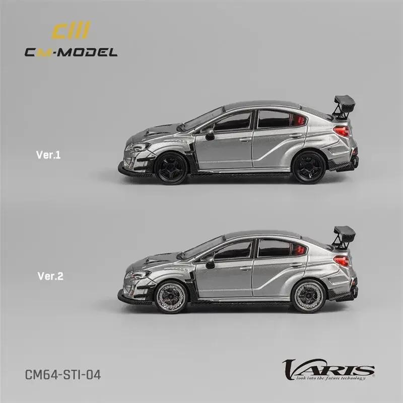 

CM MODEL 1:64 Varis Widebody STI Silver Diecast Model Car