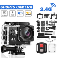 Ultra HD Action Camera 720P/30fps WiFi 2.0-Inch 170D Underwater Waterproof Helmet Video Recording Sports Camera Outdoor Cameras