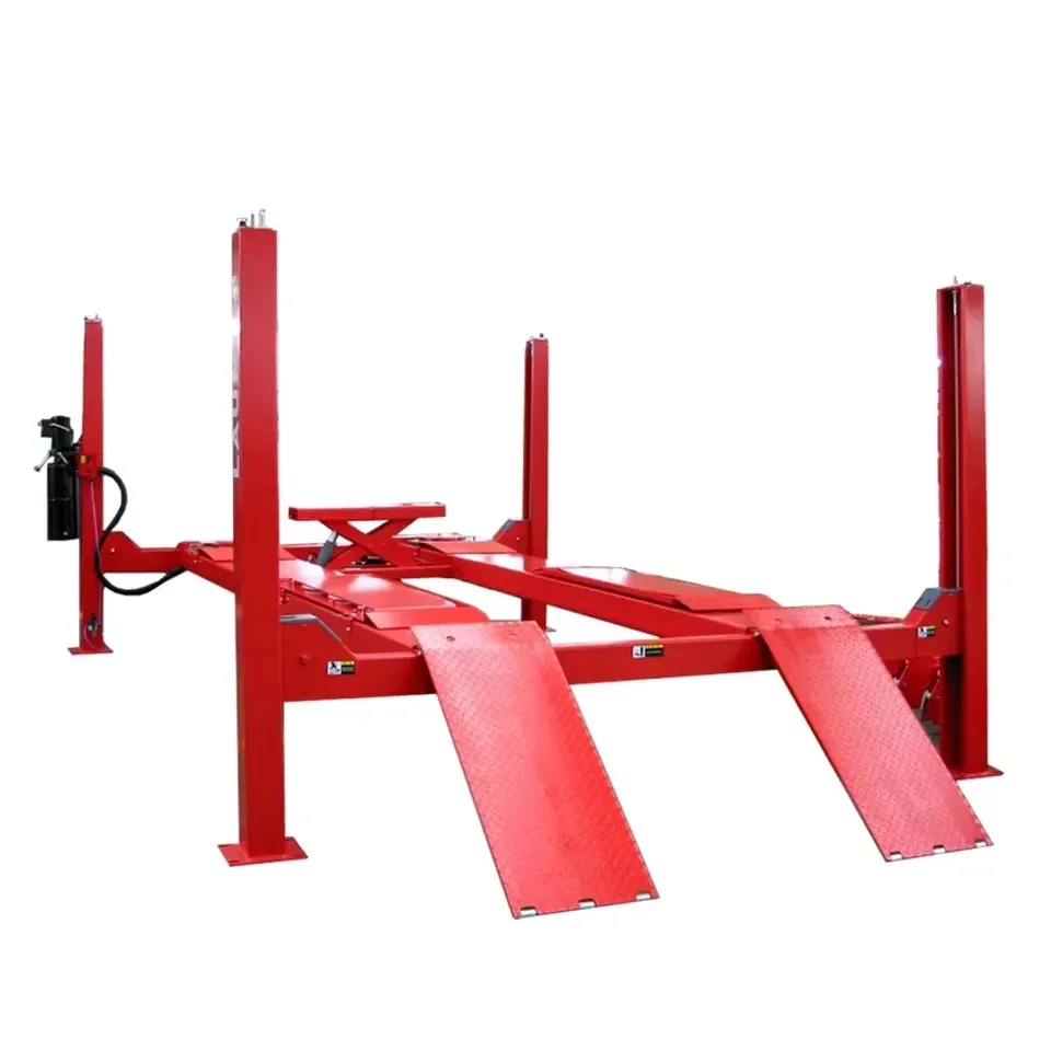 Best Quality Hydraulic Wheel Alignment Four Post Car Lift with 4000kg Capacity and CE Certification 4 Post Car Lift Machine