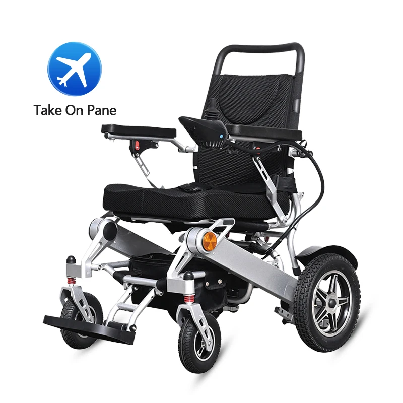500W Motor Portable Lightweight Folding Smart Mobility Power Electric Wheelchair Elderly Disabled Safe Travel Take On Plane