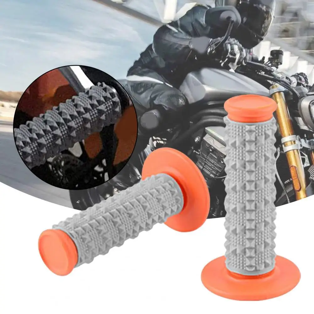 

2Pcs Motorcycle Handlebar Cover Non-slip Shock Absorption Universal Motorcycle Rubber Handlebar Protector for Pit Dirt Bike for