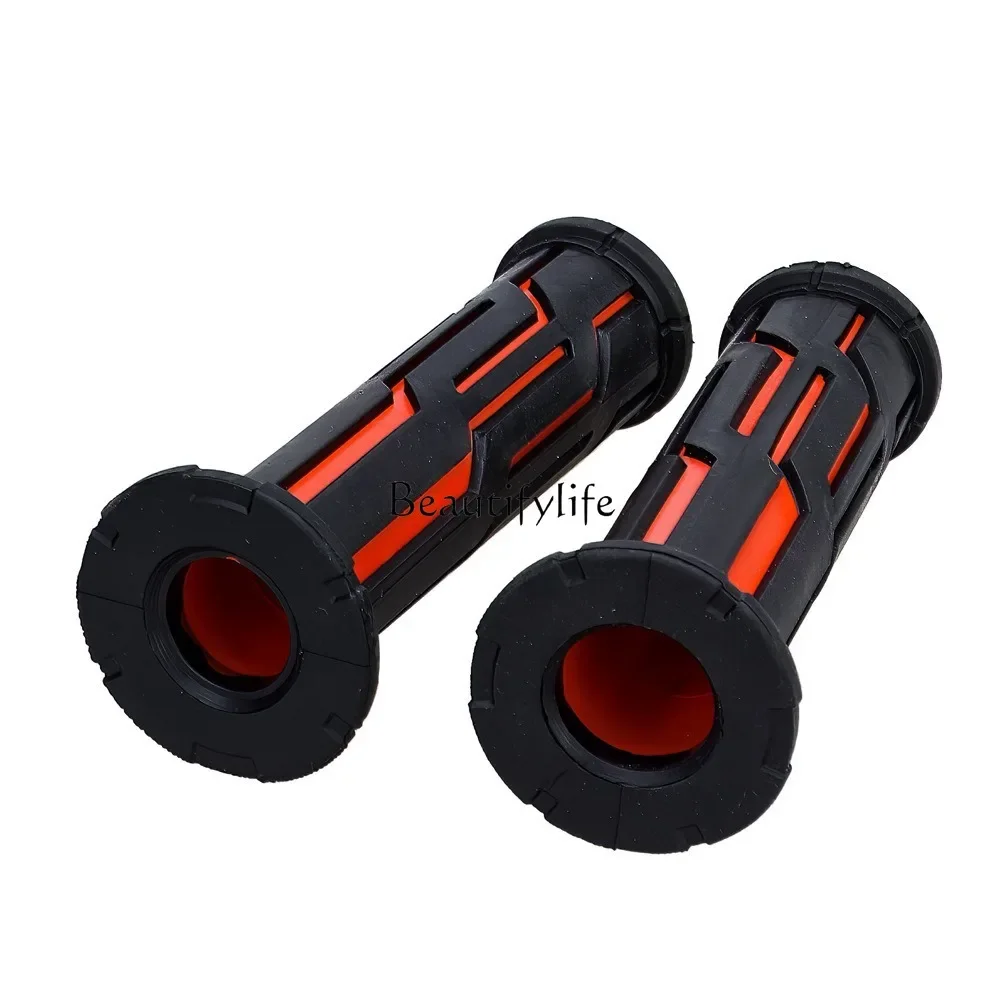 Motorcycle modification hand grip hand handle glue two-color grip donut super soft hand grip