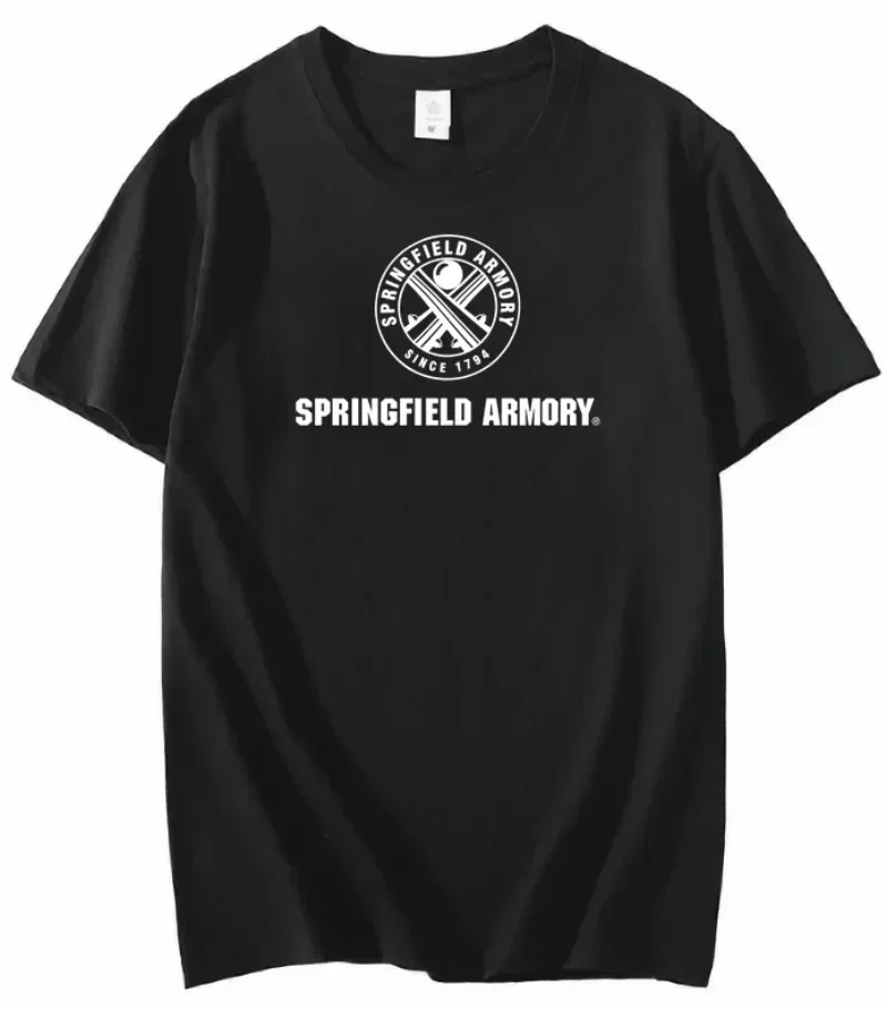 

Men's T-Shirt Springfield Armory Second Amendment Pro Gun T-Shirt Firearms Rifle